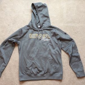 Iowa Hawkeyes gray Under Armour hoodie
